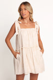 Wells Mini Dress Tan Swirl
