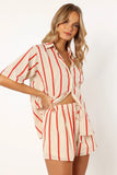 Myles Short Set Red Stripe