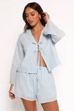 Flynn Short Set Pale Blue