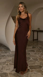 Eva Maxi Dress Chocolate