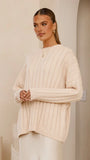 Naiva Oversized Knit Cream