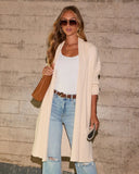Kinglsey Open Front Long Cardigan