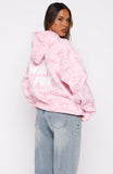 Vol 1 Oversized Printed Hoodie Posy Bow