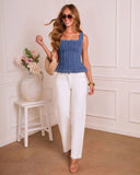 Yselle Denim Corset Top