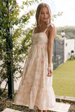 Andi Midi Dress Pink White Floral