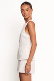 Kristy Denim Vest White