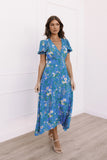 Brax Floral Dress Blue Ivy