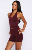 Grit Seamless Active Tank Merlot