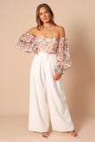 Acantha Bodysuit Beige Floral
