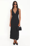 Mirae Maxi Dress Black Polka Dot