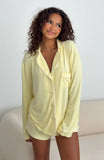 Airplane Mode Modal Pyjama Top Lemon