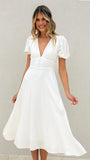 Melea Midi Dress White