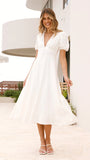 Melea Midi Dress White