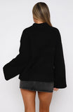 Winters Chill Knit Sweater Black