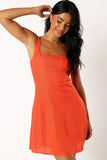 Dillion Mini Dress Blood Orange