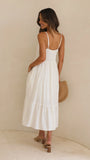 Zoey Midi Dress White