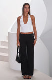 Claim You As Mine Pants Black Pinstripe