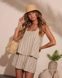 Sunshine Escape Striped Cotton Romper