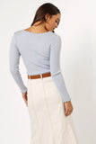 Kya Knit Top Light Blue