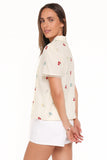 Lucile Embroidered Shirt Light Yellow