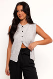 Grace Knit Vest Grey