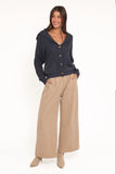 Amelia Oversize Collar Button Cardigan Navy