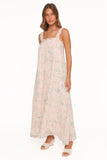 Caroline Maxi Dress Pastel Pink Floral