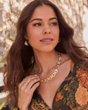 Whispered Marigold Chain Link Necklace