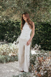 Lysa Knit Vest Top White