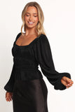 Ceppia Plisse Top Black