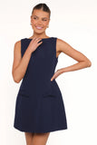 Lorne Sleeveless Mini Dress Navy