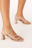 Hennie Block Heels Nude