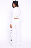 Luxurious Girl Track Pants Grey Marle