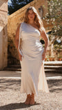 Halle One Shoulder Maxi Dress Champagne