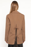 Tove Tie Back Blazer Tan