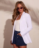 Lilibet Oversized Linen Blend Blazer