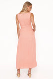 Amalie Maxi Dress Pastel Peach