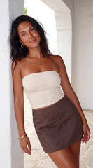 Mila Tube Top Cream