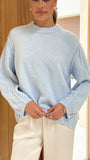 Ally Knit Sweater Blue
