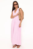 Kalan Maxi Dress Pink Stripe