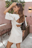 Thorne Mini Dress Beige
