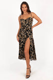 Arycia Midi Dress Black Floral