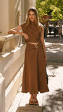 Delphine Top Chocolate