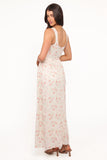 Vespa Midi Dress Peach Floral