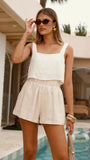 Leila Shorts Oatmeal
