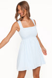 Zarly Mini Dress Pale Blue
