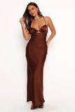 Amalia Maxi Dress Chocolate
