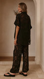 Mollie Lace Shirt Black