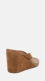 Baci Wedge Caramel Suede