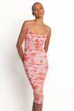 Tempest Midi Dress Pink Floral